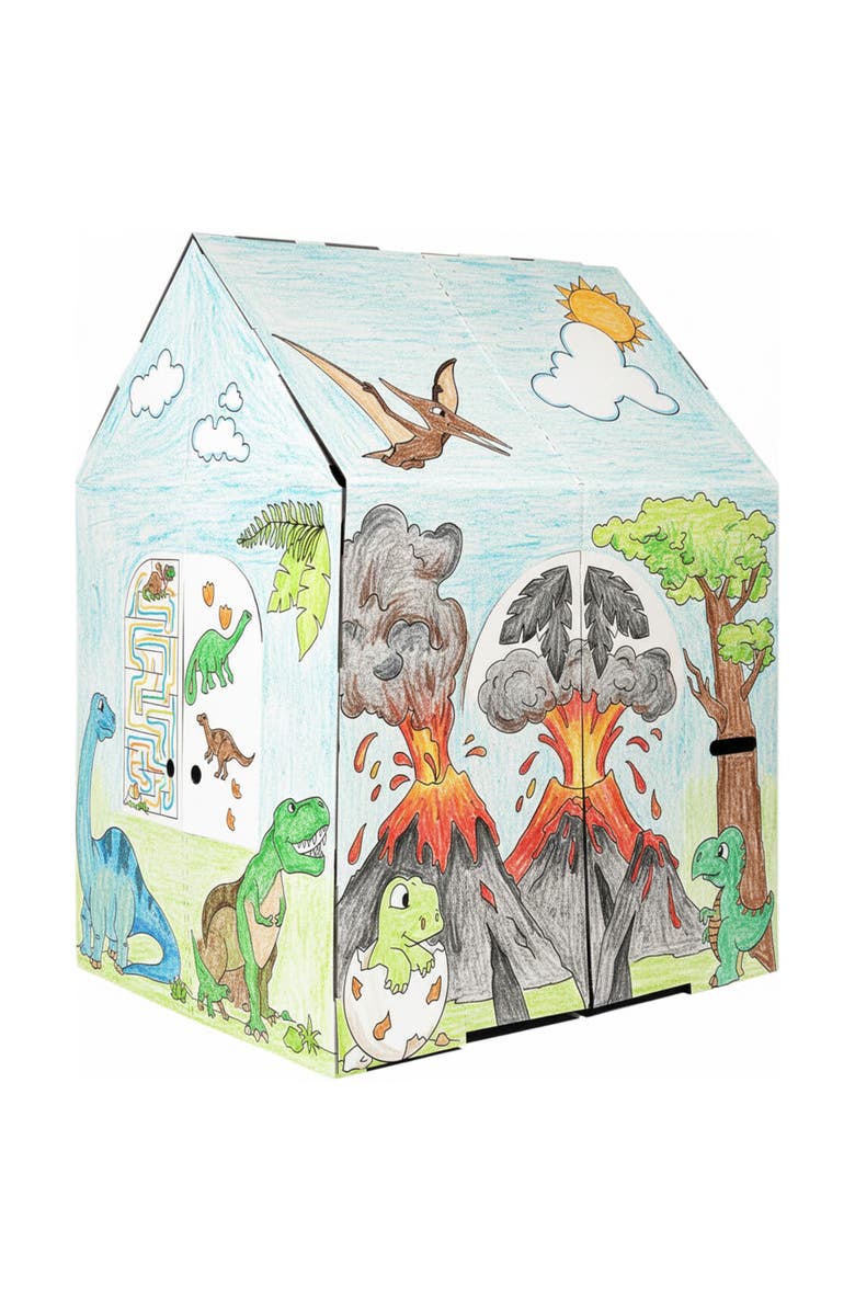 Easy Playhouse Dinosaur House Kids Art & Craft kit, Alternate, color, Multicolored