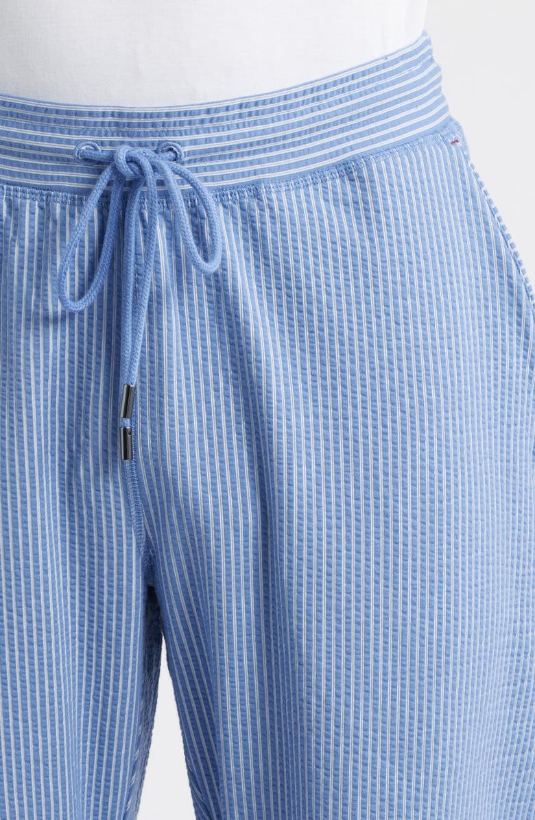 Daniel Buchler Pinstripe Seersucker Pajama Pants, Alternate, color, Blue Stripe