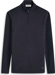 Bugatchi Quarter Zip Performance Pullover