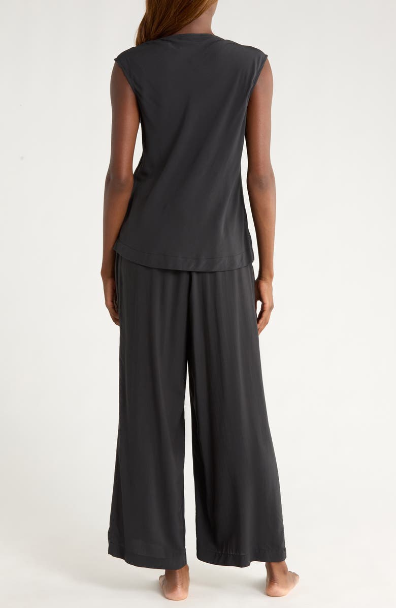 Natori Sleek Pajamas, Alternate, color, Black