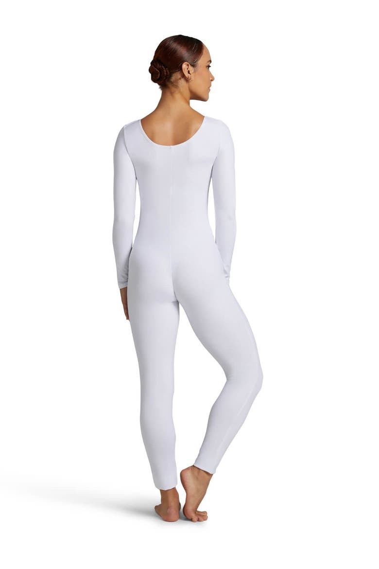 Long Sleeve Unitard, Alternate, color, white