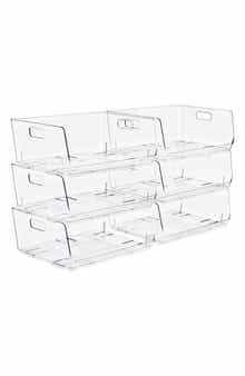 Set of 6 Large Stackable Baskets