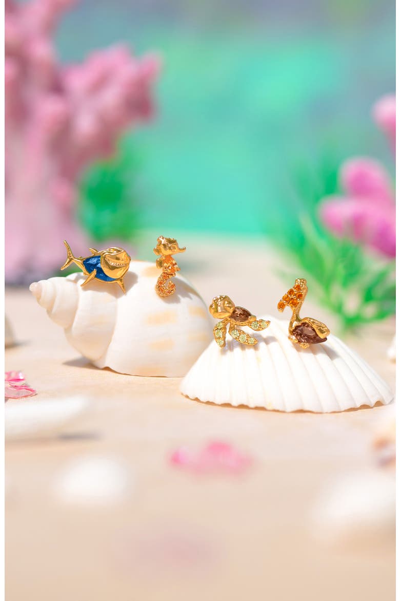 x Disney® Pixar Finding Nemo Sea Crew Stud Earring Set, Alternate, color, GOLD