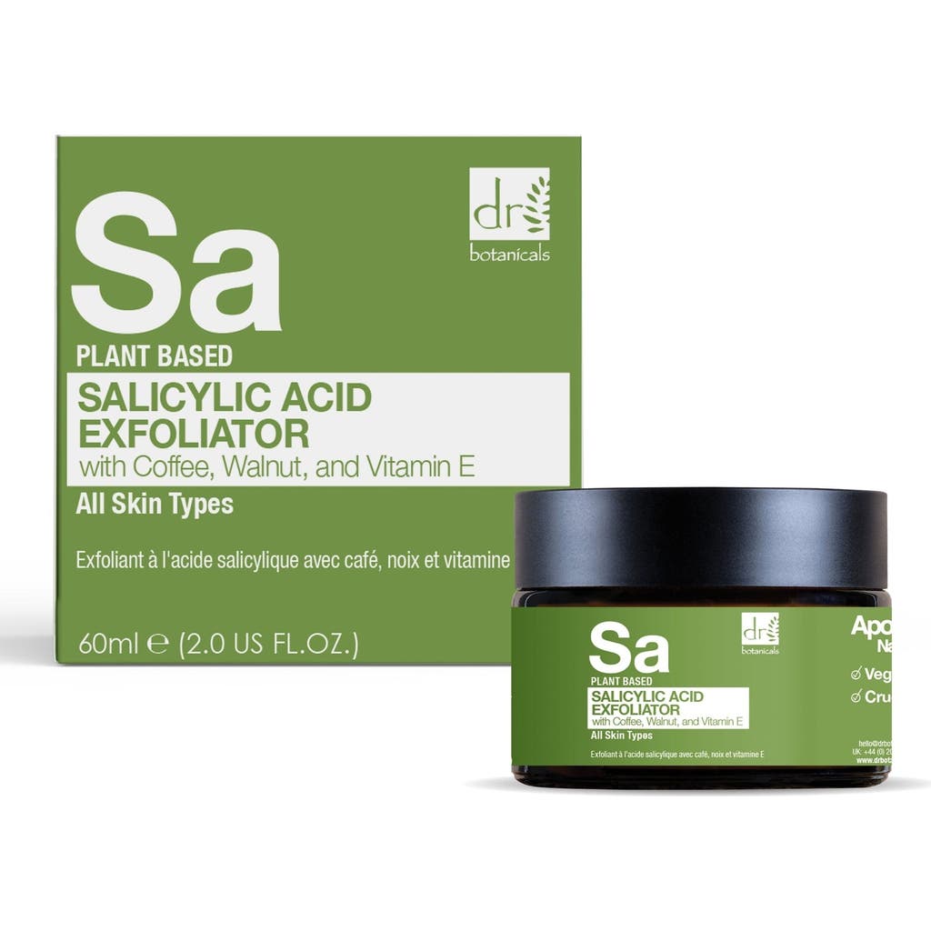 Dr. Botanicals Dr Botanicals Salicylic Acid Exfoliator With Coffee, Walnut & Vitamin E 60ml X 3 Trio Set In Green