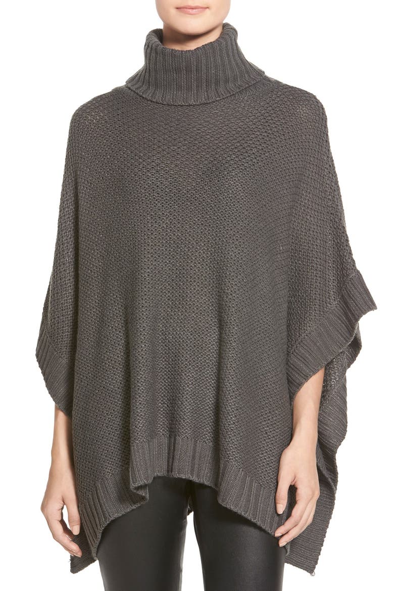 'Maya' Poncho, Main, color, GRANITE