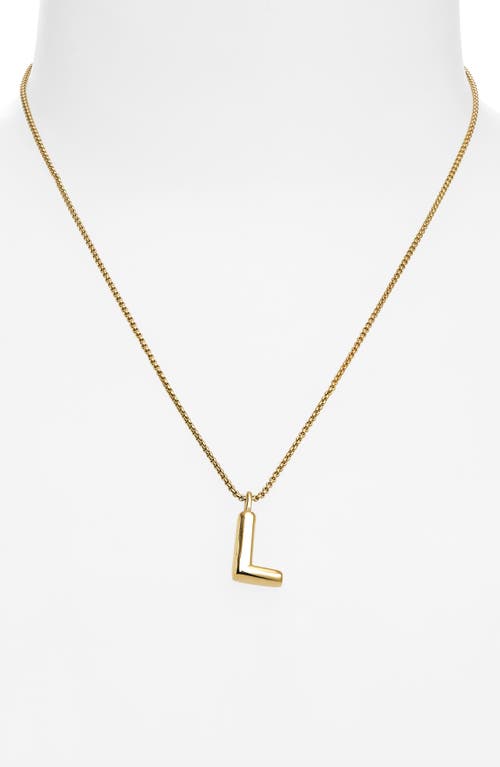 Open Edit Waterproof Bubble Initial Pendant Necklace