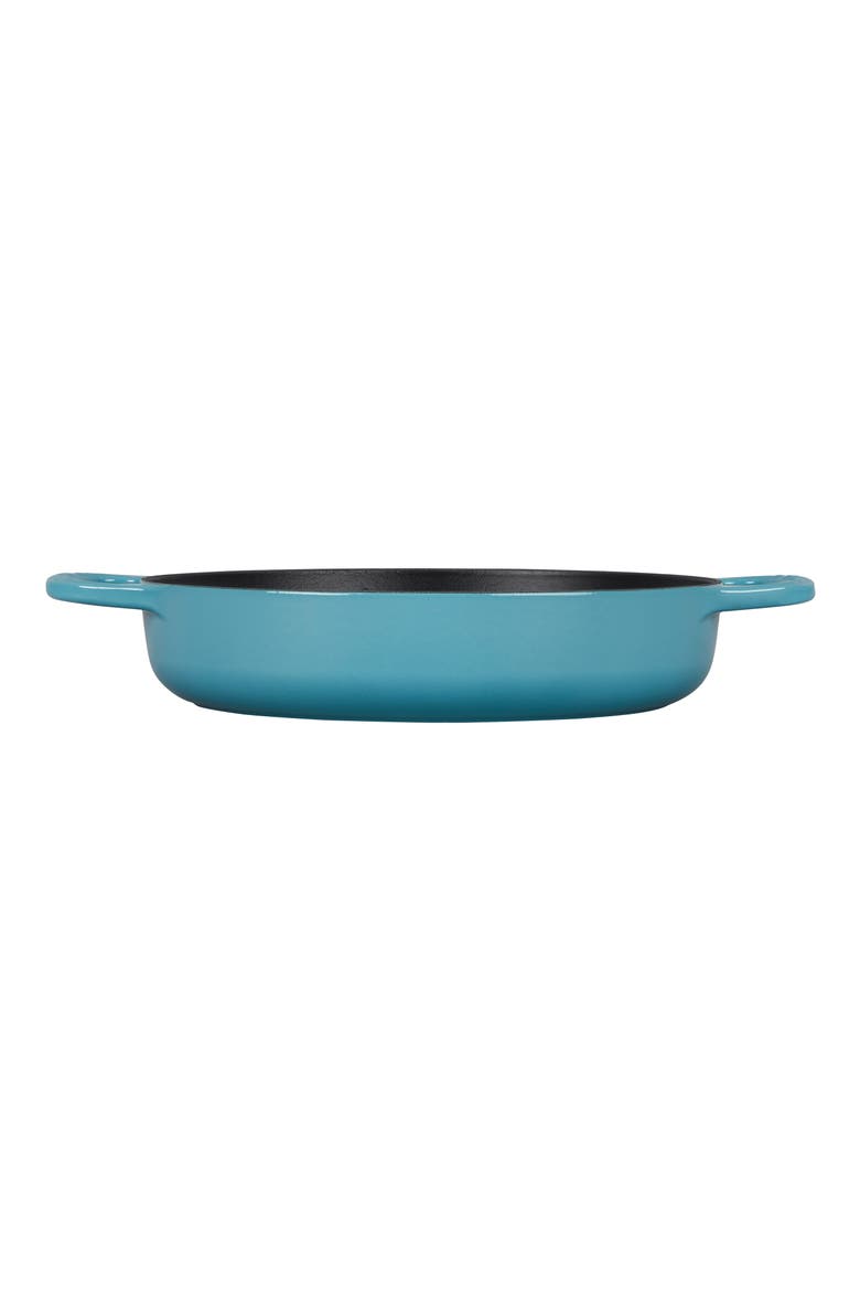 Signature Enamel Cast Iron Everyday Pan, Alternate, color, SEA SALT
