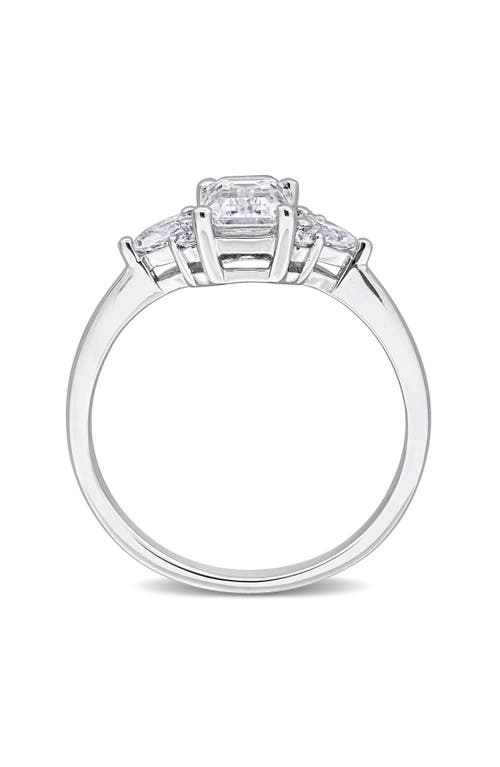 Delmar Emerald Cut Lab-created Moissanite Ring