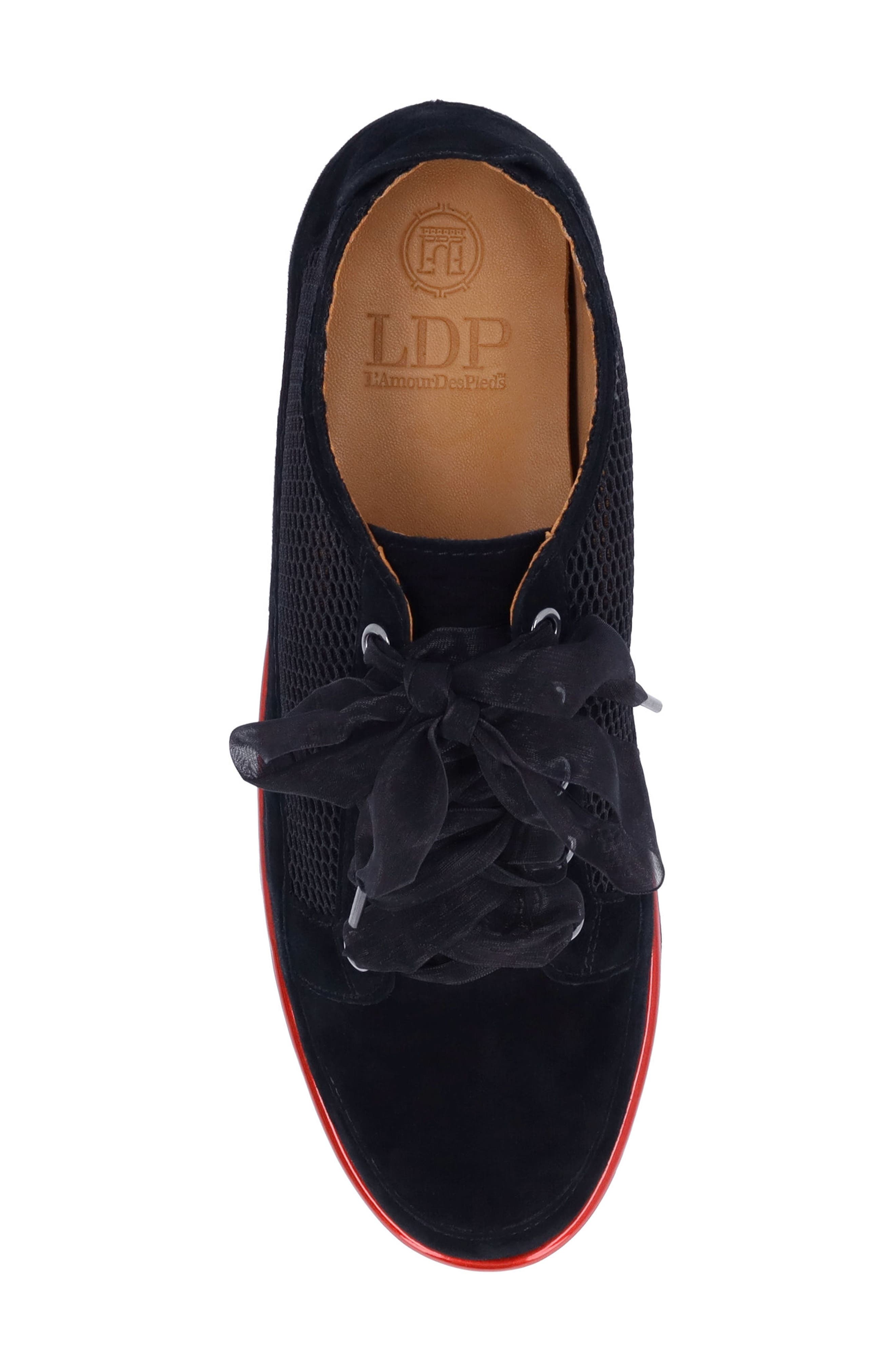 L'Amour des Pieds Zafira Mixed Media Derby, Alternate, color, Black