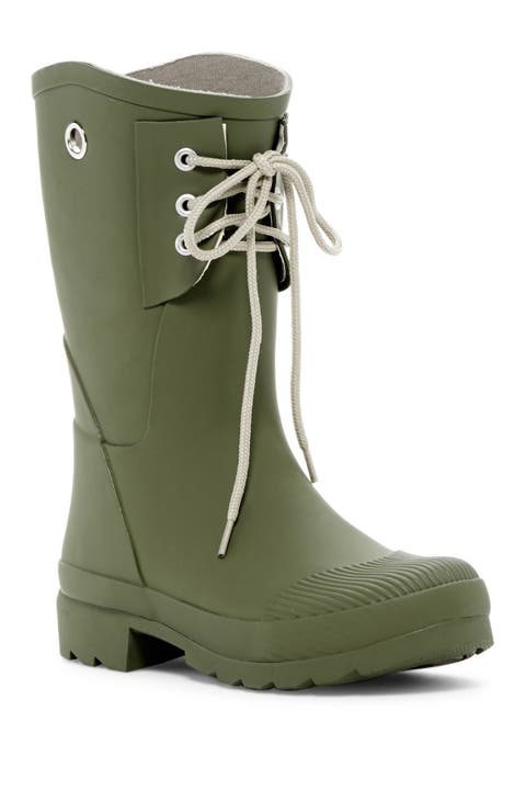 Kelly B Lace-Up Waterproof Rain Boot (Women)