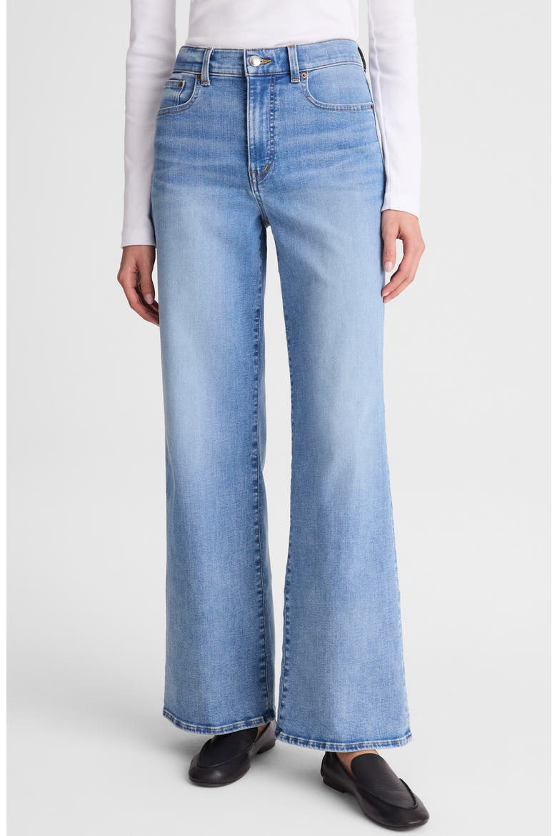 The High Waist Wide Leg Jeans, Main, color, COASTAL BLUE WASH