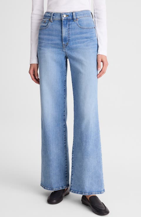 The High Waist Wide Leg Jeans (Coastal Blue)