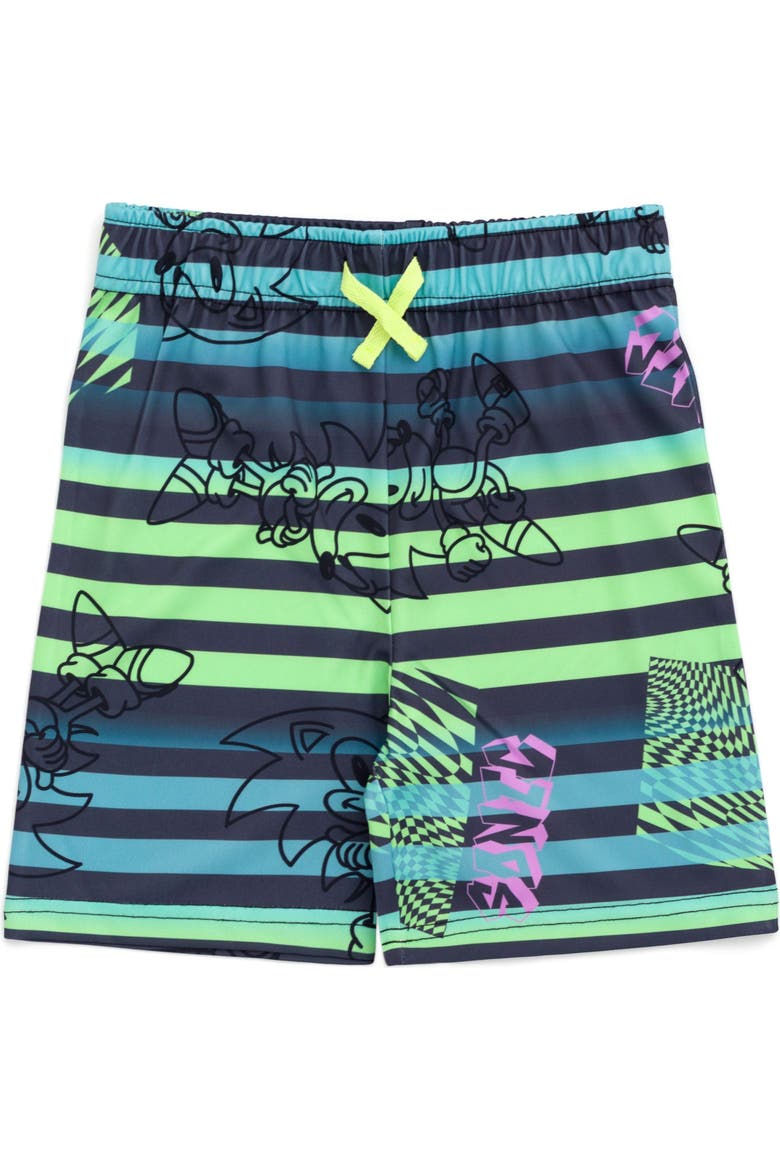 Sonic the Hedgehog 2-Piece T-Shirt and Shorts Set, Alternate, color, Sonic Neon Green
