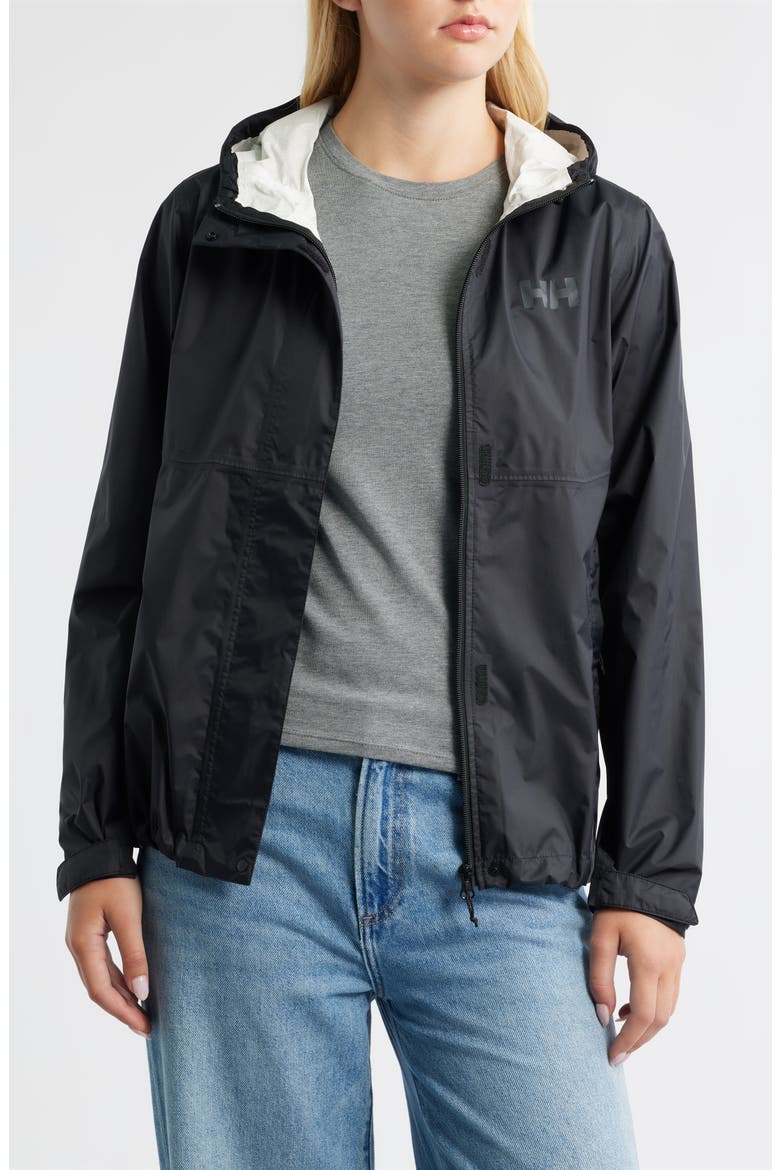 Loke Windproof Waterproof Hooded Jacket, Alternate, color, BLACK
