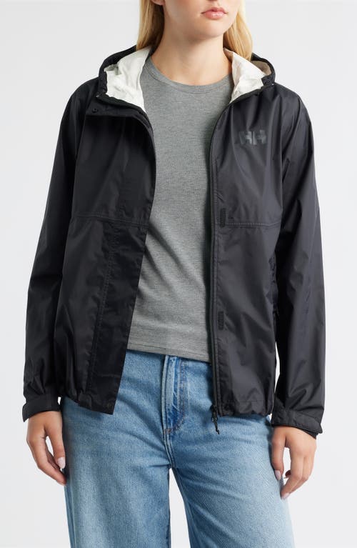 Helly Hansen Loke Windproof Waterproof Hooded Jacket In Black