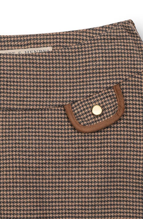 Hope & Henry Kids' Organic Circle Skirt With Pocket Detail In Brown