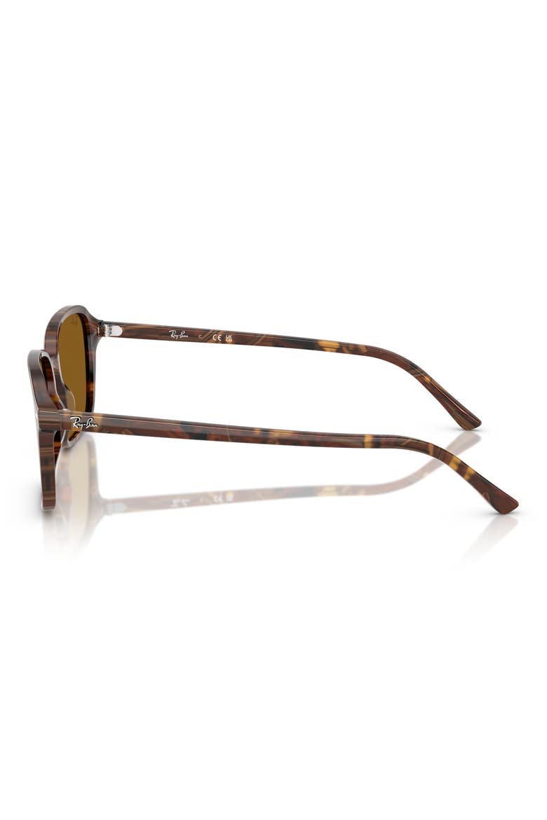 58mm Square Sunglasses, Alternate, color, BROWN
