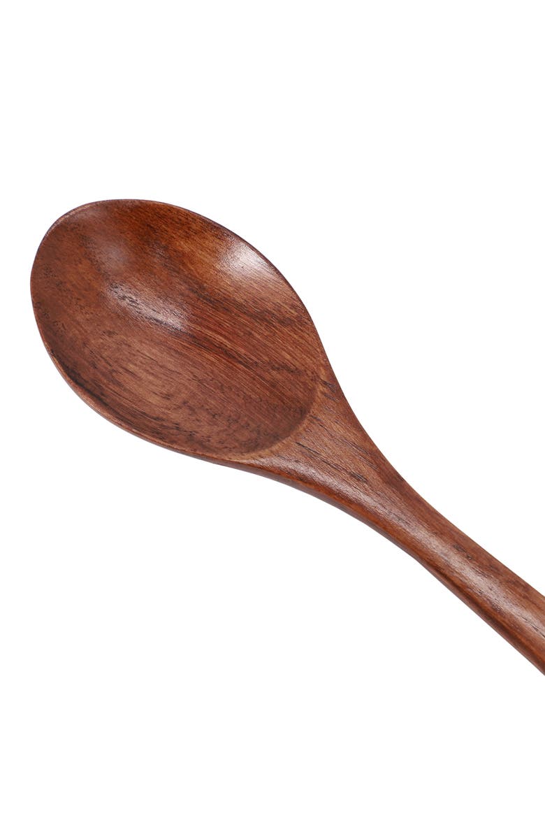6 Piece 9 Inch Acacia Wood Spoon Set, Alternate, color, Acacia