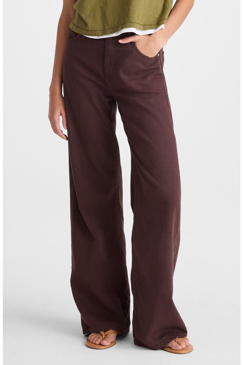 The Ultimate Airy Denim Wide Leg Jeans, Main, color, BURNT COCOA