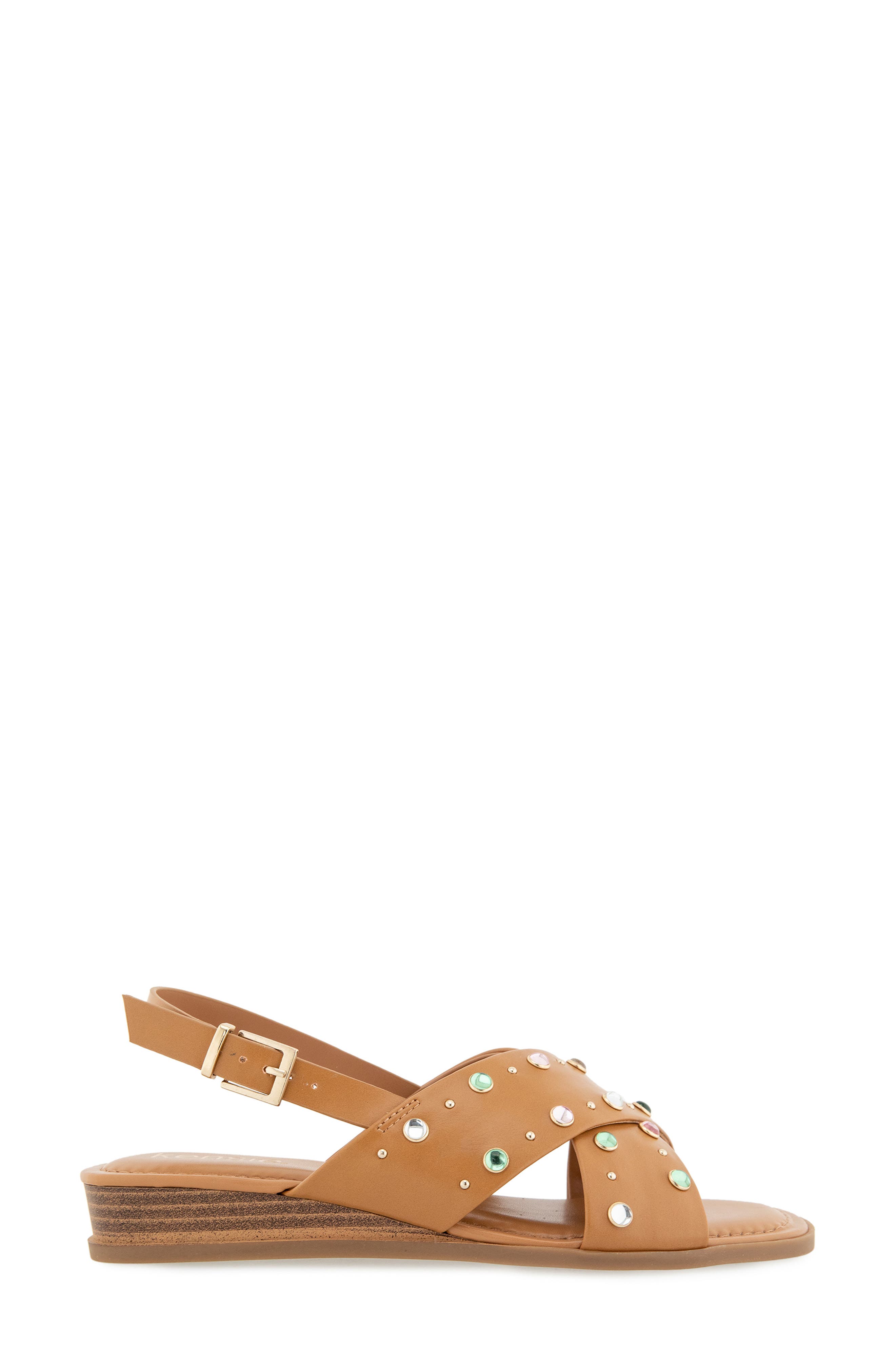 Kensie Alishia Slingback Sandal, Alternate, color, Caramel
