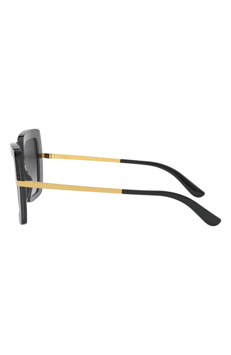 Dolce&Gabbana 52mm Square Sunglasses, Alternate, color,