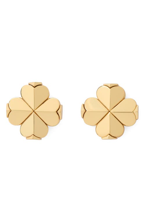 Kate Spade New York Spade Flower Stud Earrings In Gold