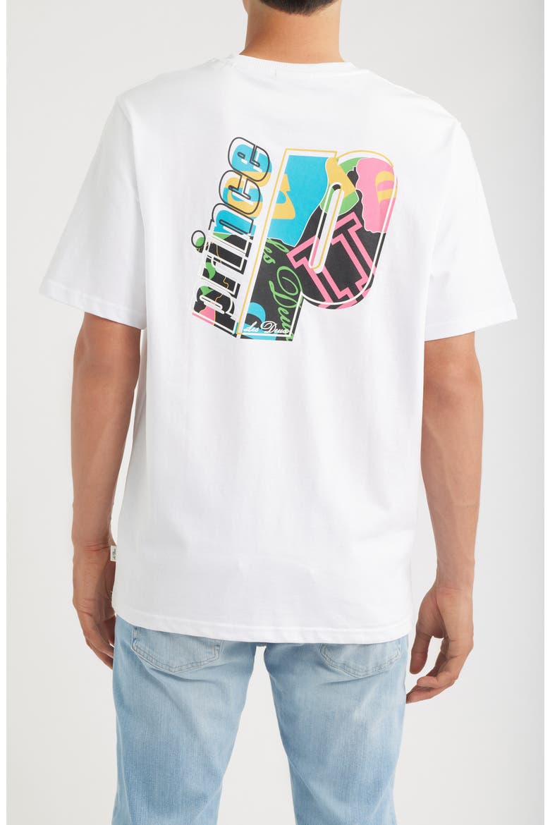x Prince Organic Cotton Graphic T-Shirt, Alternate, color, WHITE