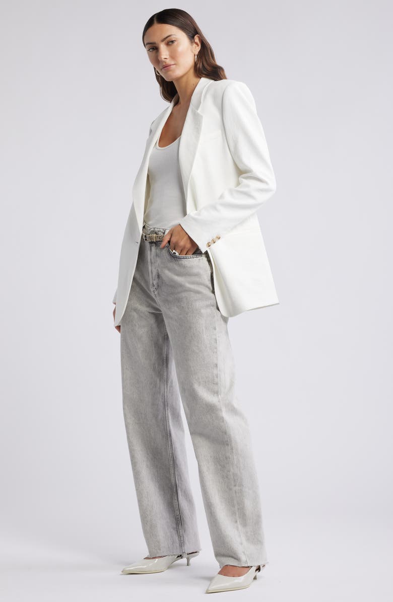 Open Edit The Curator Relaxed Blazer, Alternate, color, Ivory