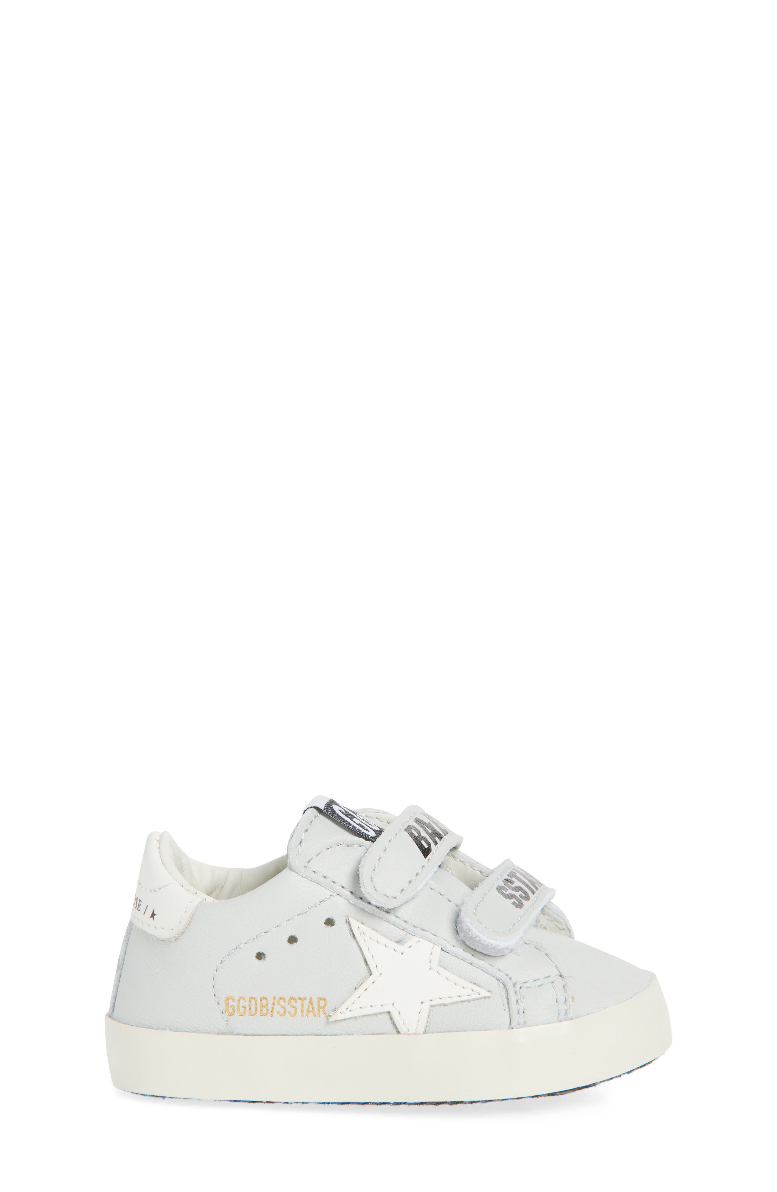 Golden Goose Baby School Sneaker, Alternate, color, Gray Morn/ White