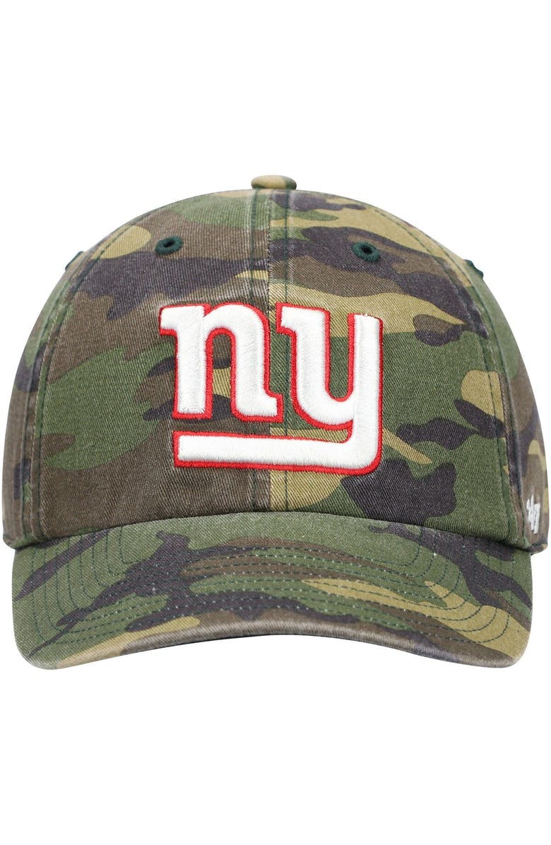 '47 Men's '47 Camo New York Giants Woodland Clean Up Adjustable Hat, Alternate, color,