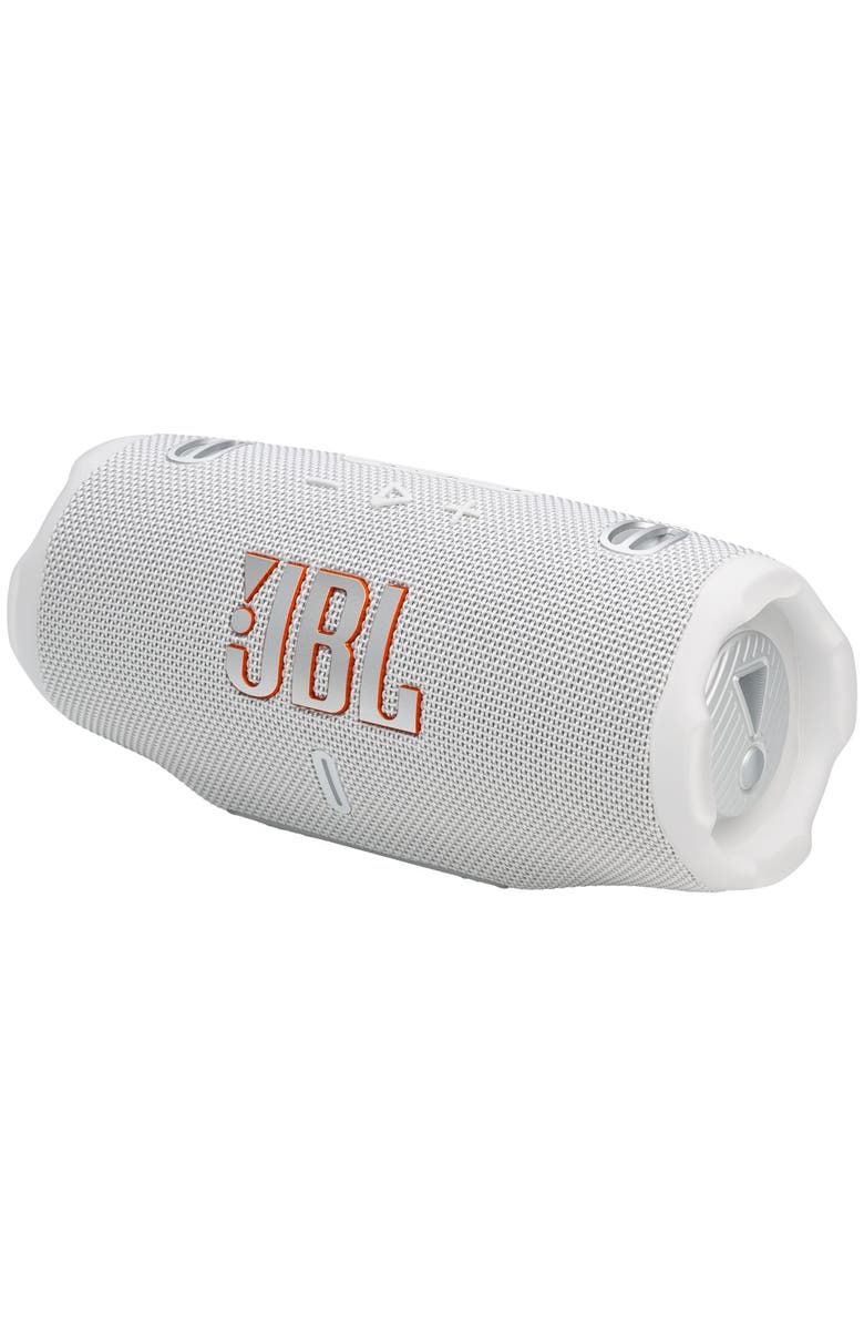 JBL Charge 6 Waterproof Bluetooth Speaker, Alternate, color, White