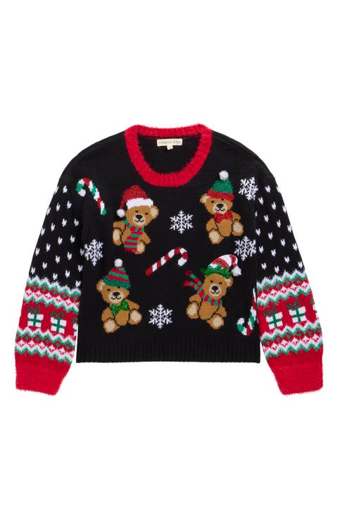 Kids' Elf Bear Sweater