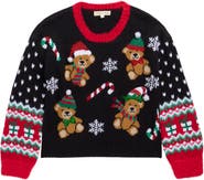 MARGAUX AND LEXI Kids' Elf Bear Sweater
