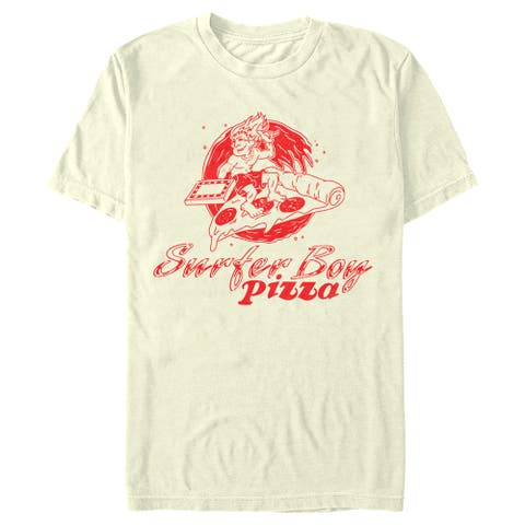 Netflix Men's Surfer Boy Pizza Costume Short Sleeve Graphic T-Shirt