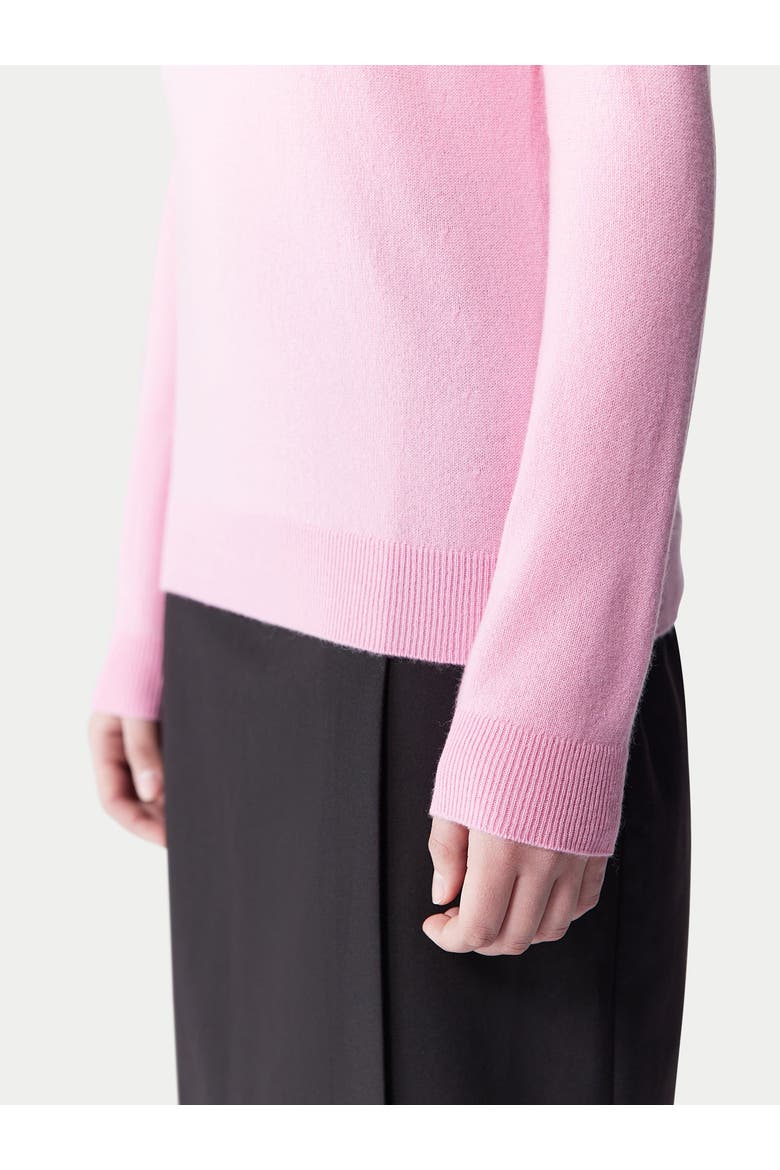 Essential Cashmere Crewneck Sweater, Alternate, color, pink frosting