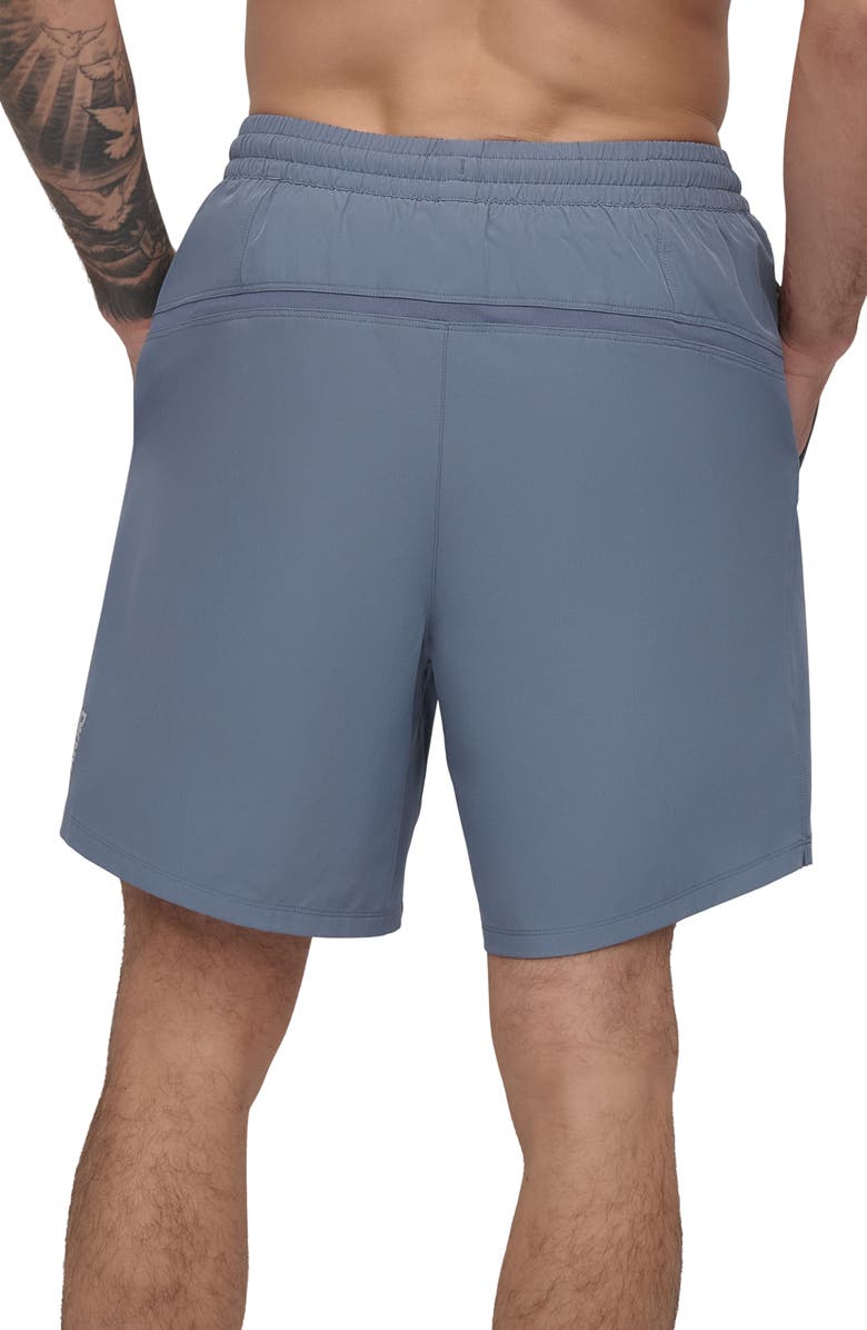 DKNY Core Volley Swim Trunks, Alternate, color, Dusty Blue