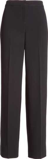 Diana Straight Leg Crepe Marocain Pants