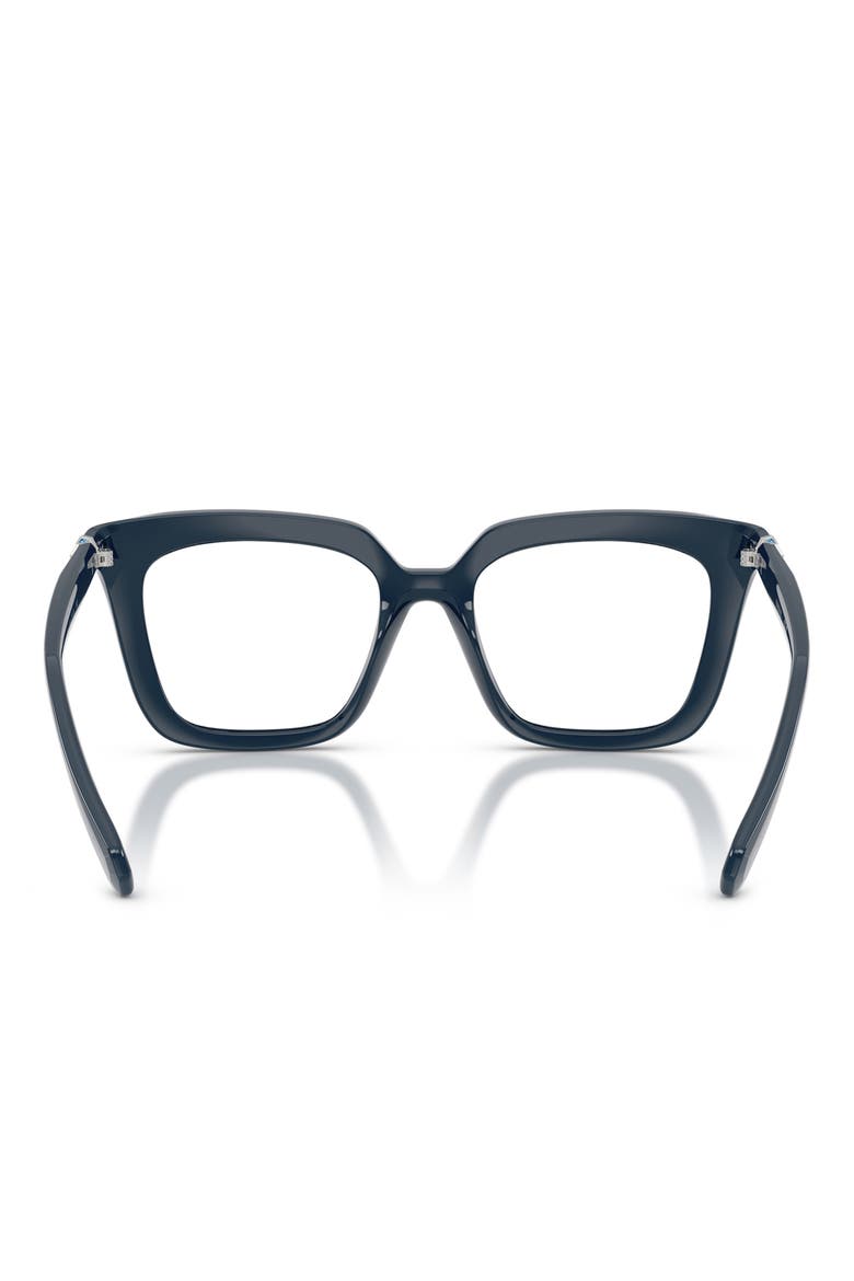 51mm Square optical glasses, Alternate, color, BLUE/ DEMO LENS