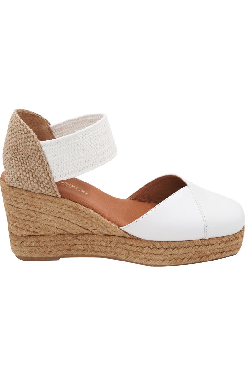 André Assous Pedra Espadrille Wedge, Alternate, color, White