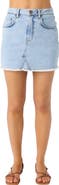 O
Neill Madalena Frayed Hem Denim Miniskirt