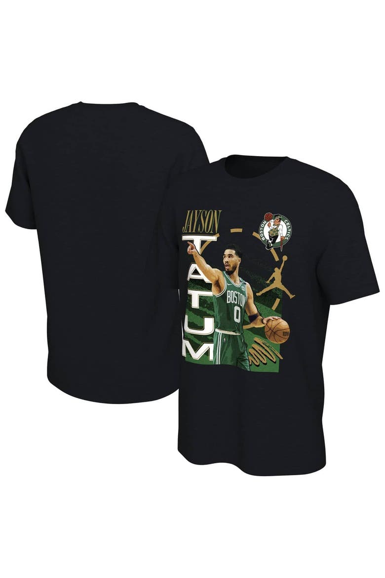 Men's Jordan Brand Jayson Tatum Black Boston Celtics Player T-Shirt, Main, color, Black