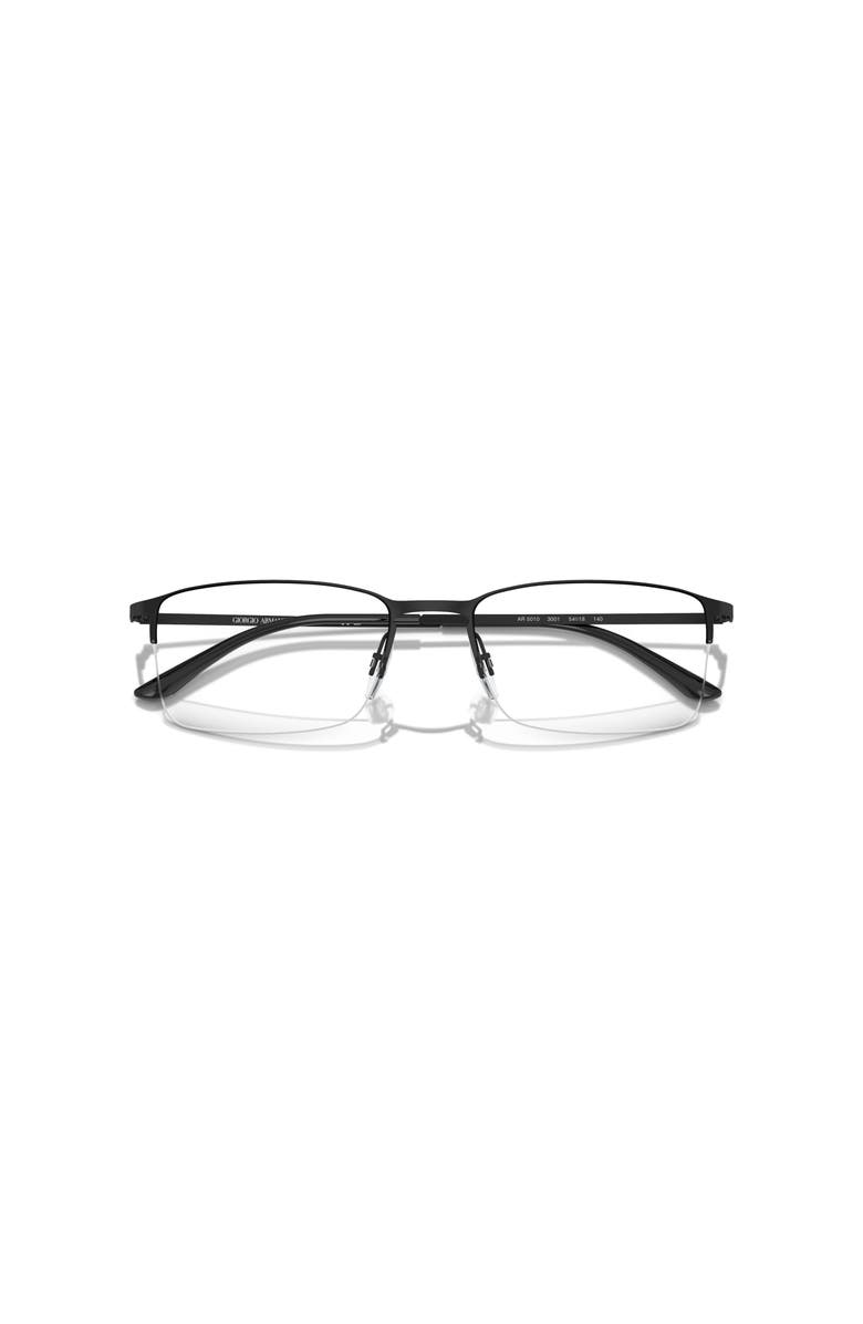 Giorgio Armani 54mm Rectangle optical glasses, Alternate, color, Black