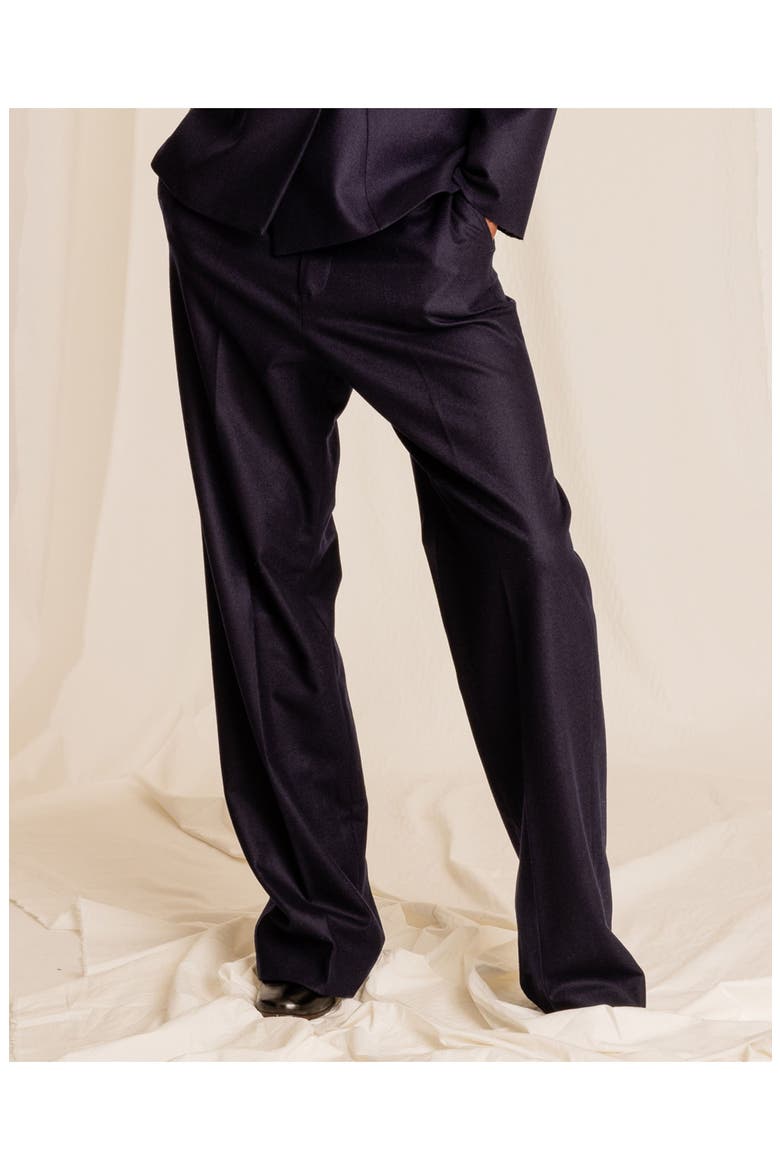 Classic Wool Trousers, Alternate, color, Blue