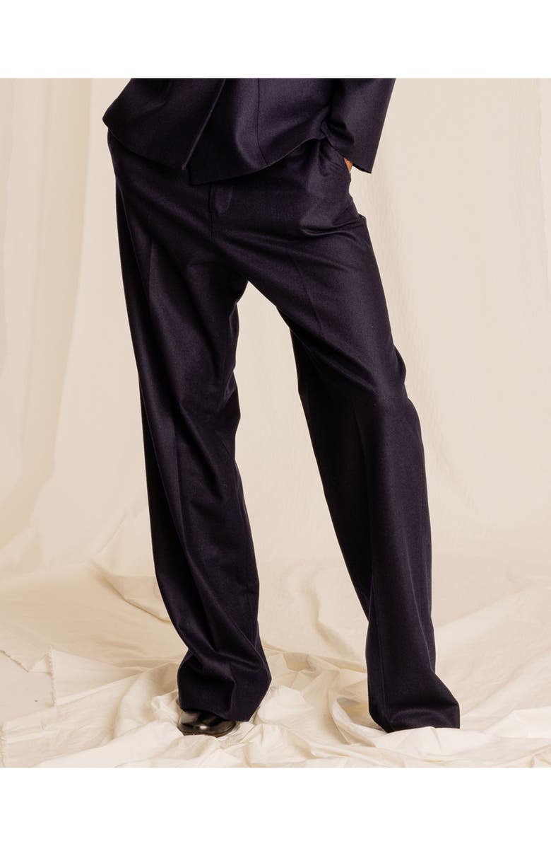 Fortela Classic Wool Trousers, Alternate, color, Blue