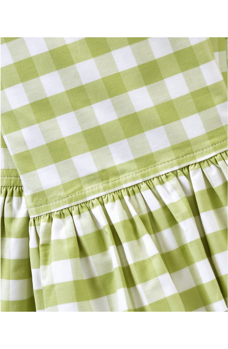 Lands' End Ruffle Pillowcases, Alternate, color, Bright Pistachio Gingham