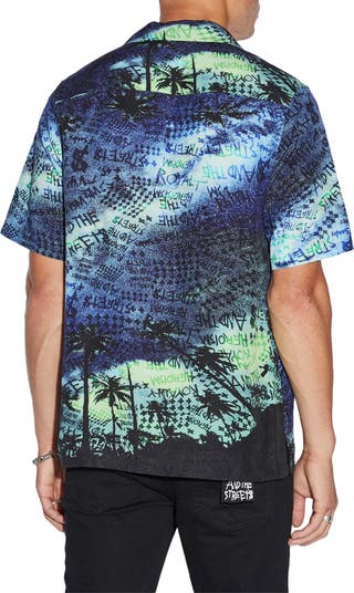 Space Palm Lyocell Camp Shirt