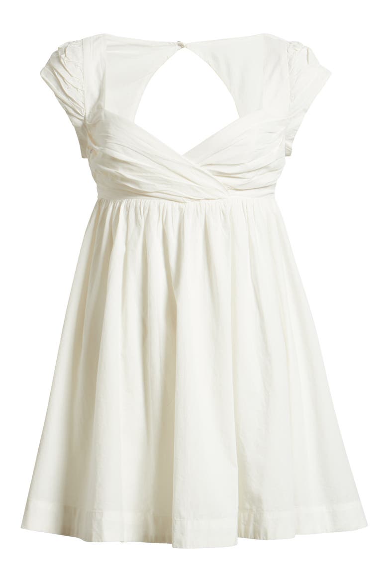 Raven Open Back Babydoll Minidress, Alternate, color, IVORY