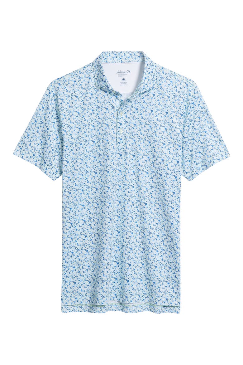 Charmer Floral Performance Jersey Polo, Alternate, color, SOUND SIDE