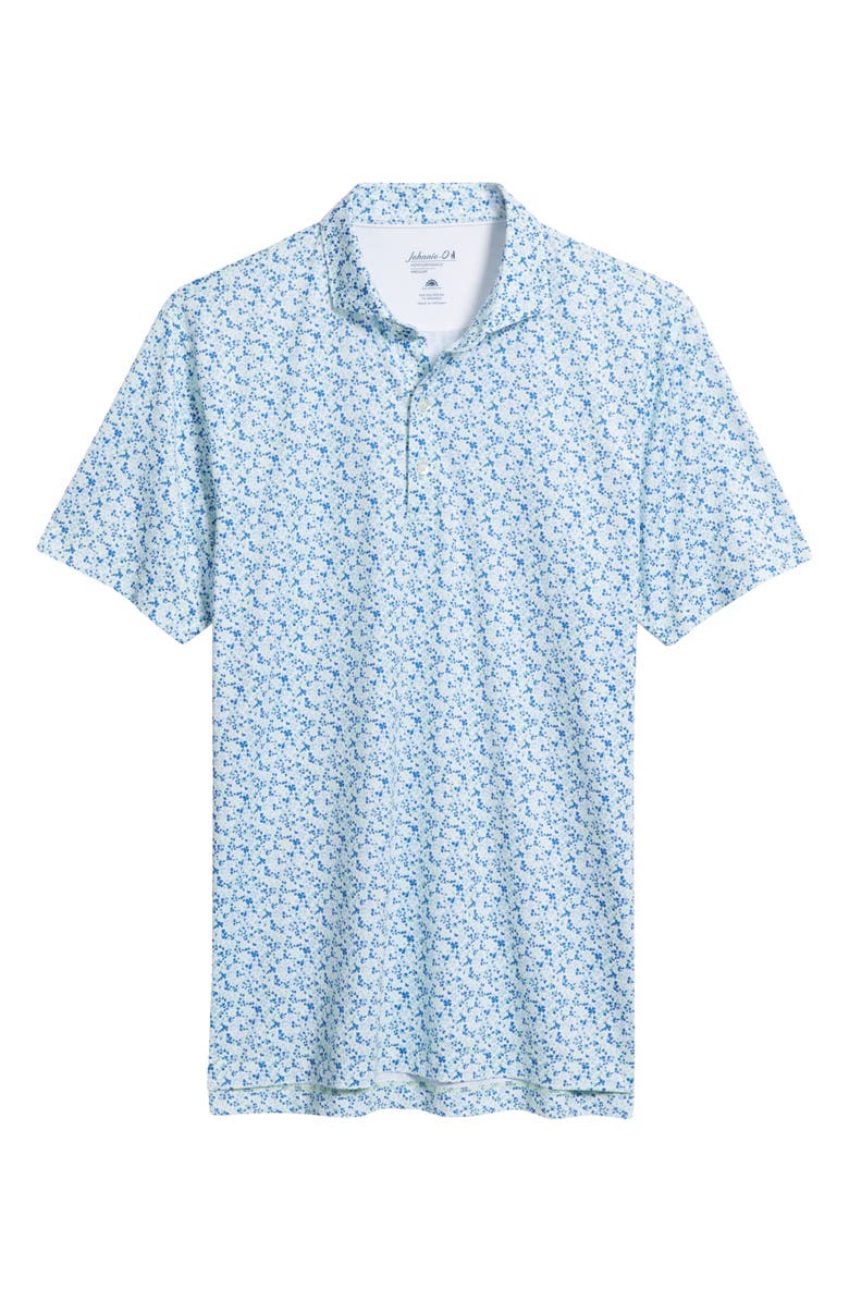 johnnie-O Charmer Floral Performance Jersey Polo, Alternate, color, Sound Side