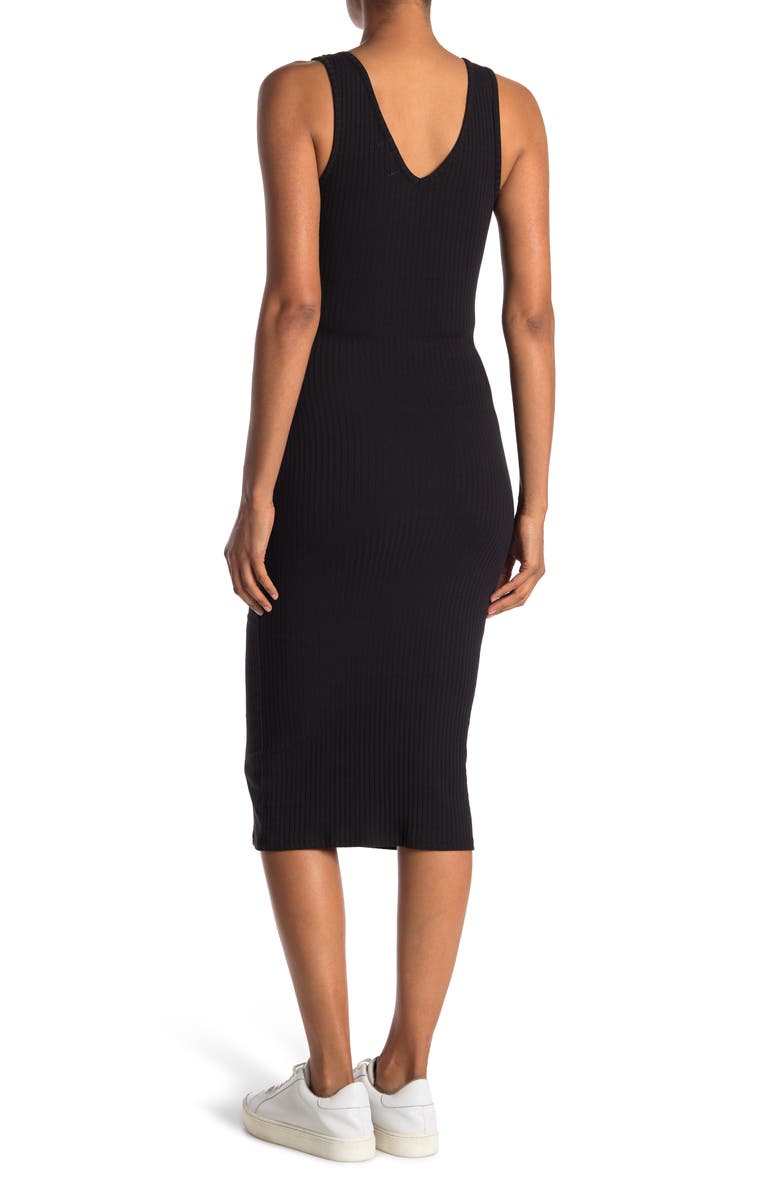 Abound V-Neck Sleeveless Ribbed Dress, Alternate, color, 